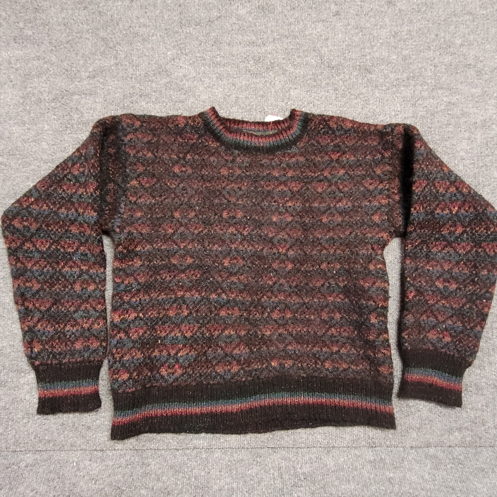 Vintage Club Room 100% wool Men's Multicolor Patterned Sweater